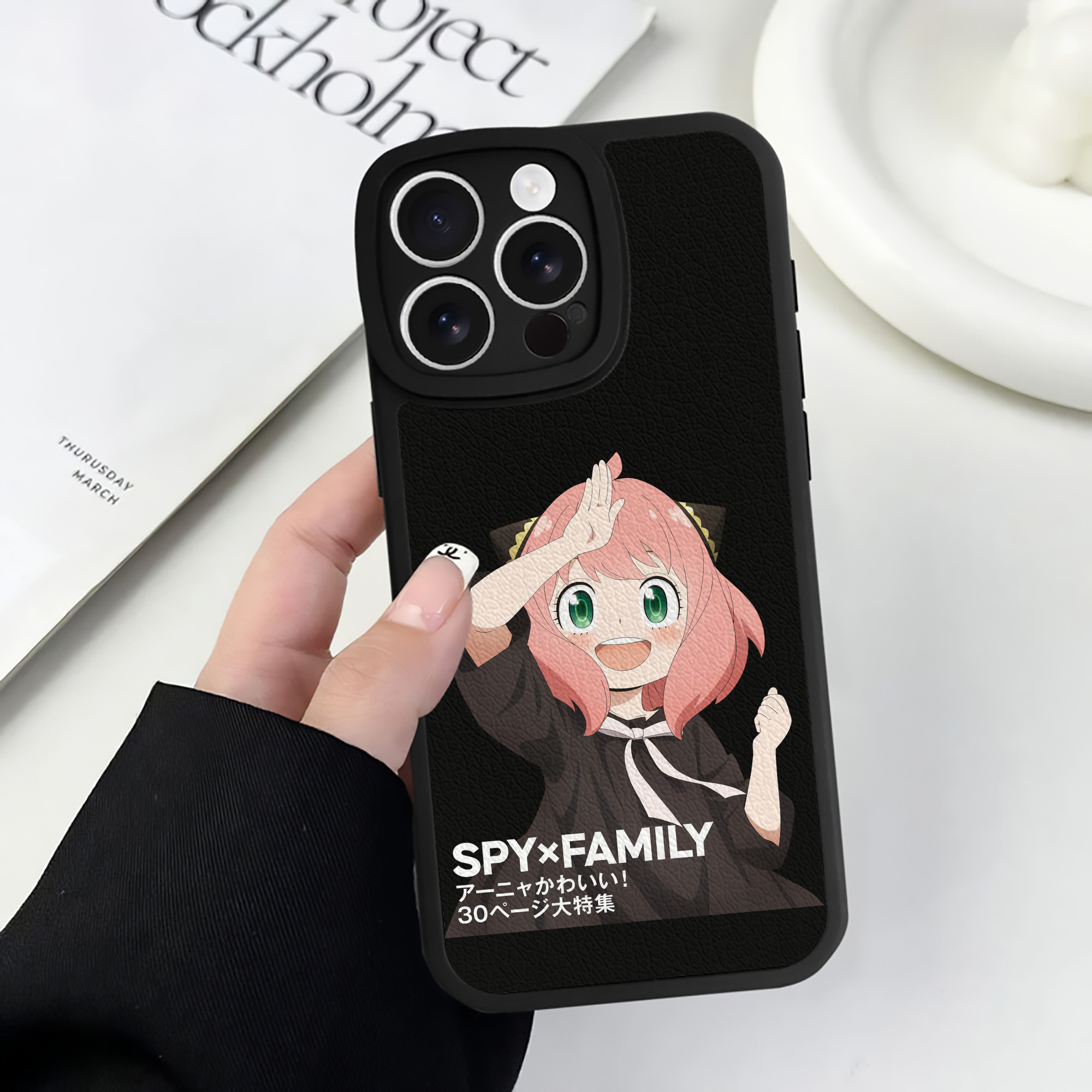 （画像用） SPY×FAMILY间谍家家酒 【iPhone 16シリーズ対応】シリコンスマホケース（レザー調） 材質：シリコン